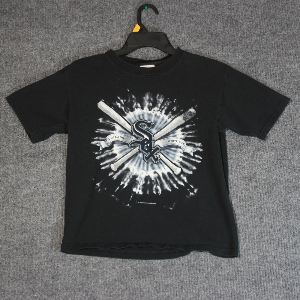 Vintage Kids Chicago White Sox T‎ Shirt Youth 10 12 Baseball Tie Dye MLB 2005